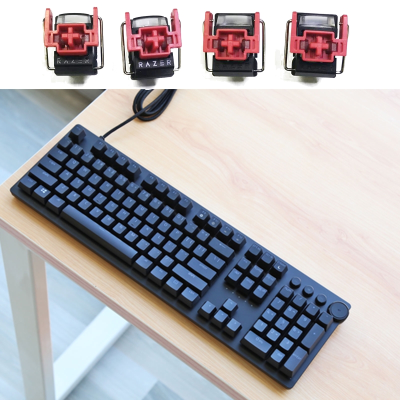 Gaming Accessories Aesthetic - 4 قطعة V2 Slient Liner الأحمر