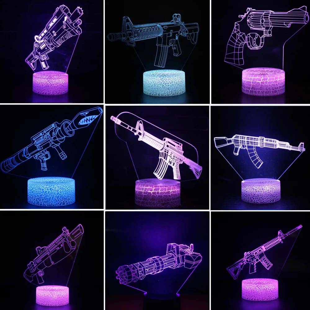 Accessories For Your Gaming Room - لعبة بندقية ثلاثية الأبعاد Led ضوء