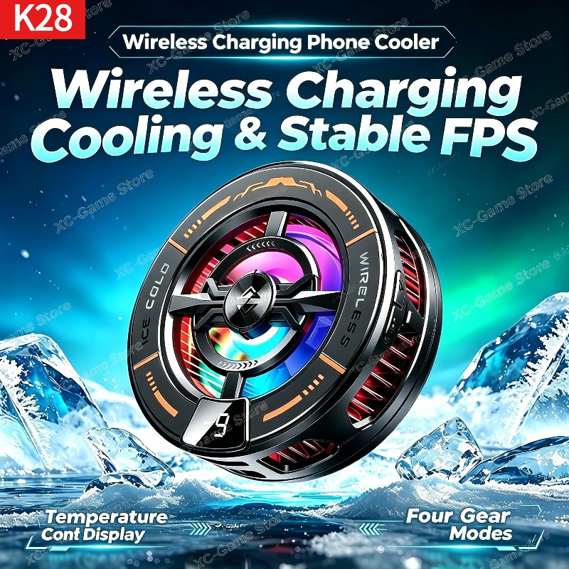 مبرد هاتف مغناطيسي K28 مع شاحن - مراجعة Gaming Accessories For Room وسعره