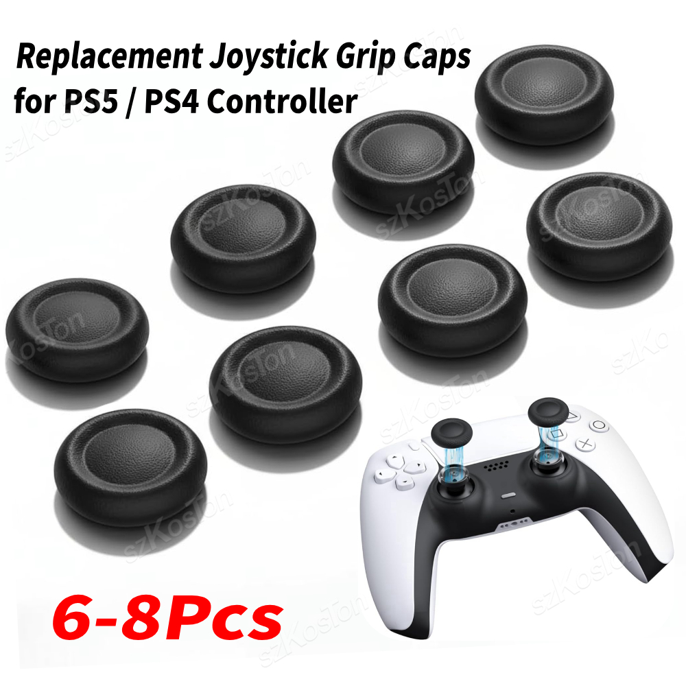 6-8 قطعة قبعات عصا التحكم البد - مراجعة Gaming Accessories Aesthetic وسعره