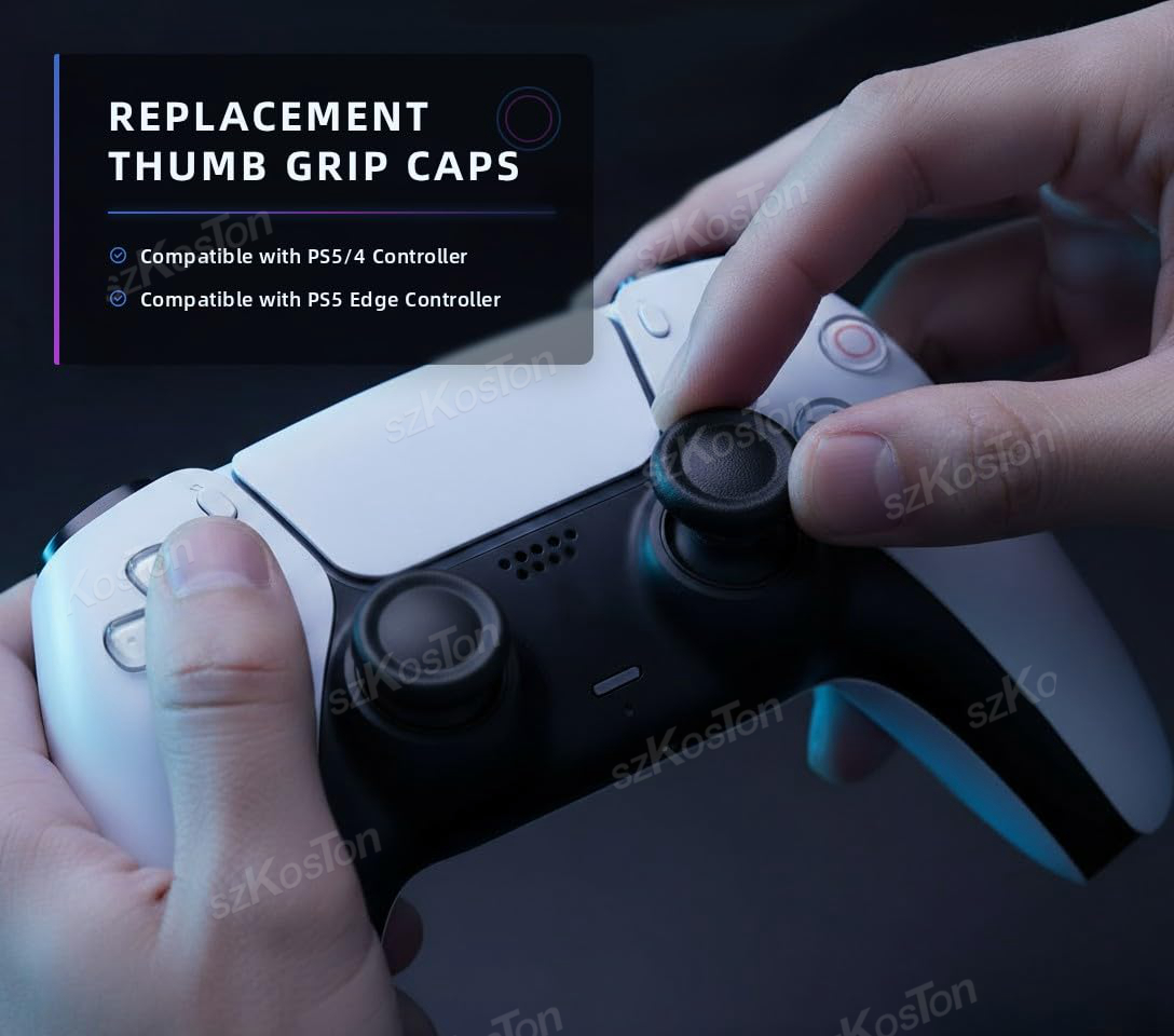 6-8 قطعة قبعات عصا التحكم البد - مراجعة Gaming Accessories Aesthetic وسعره