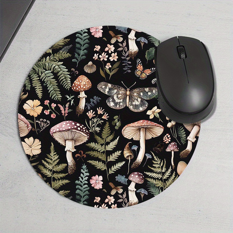 سجادة ماوس دائرية بتصميم غابة، - مراجعة Gaming Accessories For Room وسعره